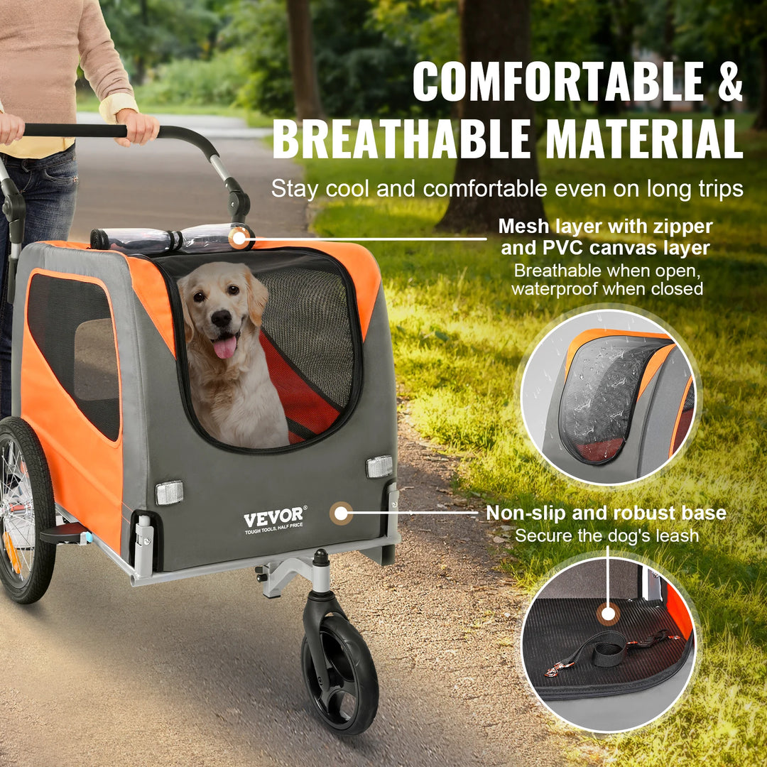 Remorque & Poussette 2-en-1 Pour Chien - HautePattes