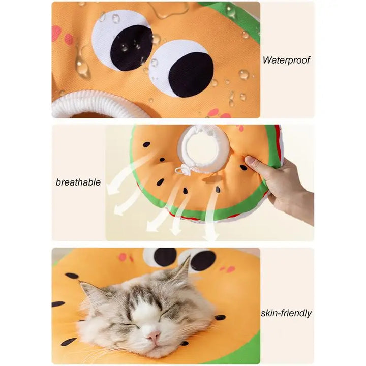 Collerette pour chat en coton de soie et tissu oxfort - HautePattes